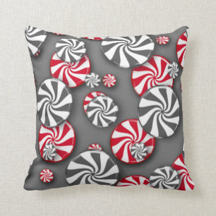 Peppermint Candy Christmas Cushion