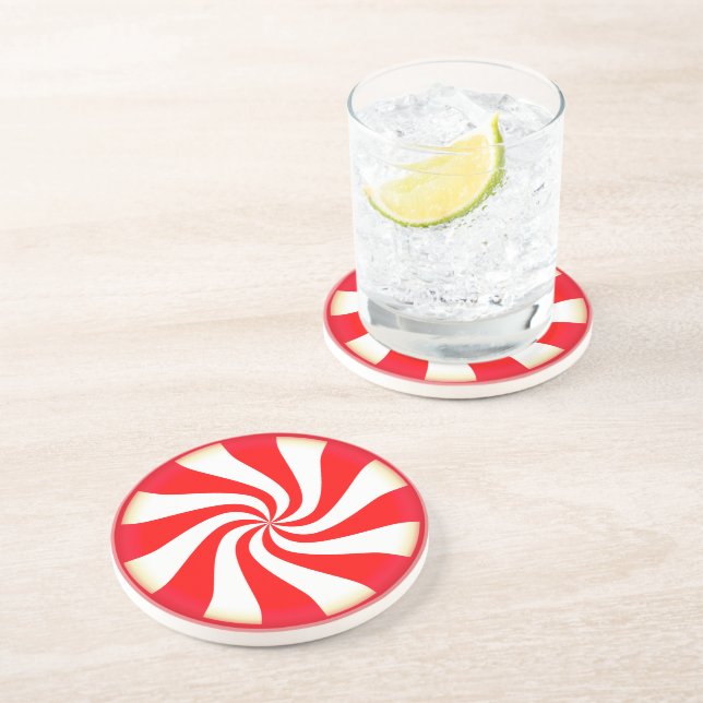 Peppermint Candy Coaster (Side)
