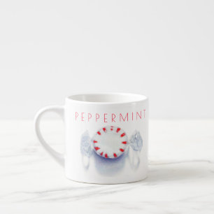 PEPPERMINT CANDY Espresso Cup + Text