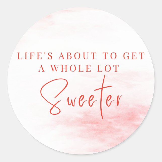 Peppermint Candy Favor Tag | Sweet Holiday Baby (Front)