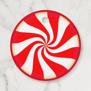 Peppermint Candy Favour Tags