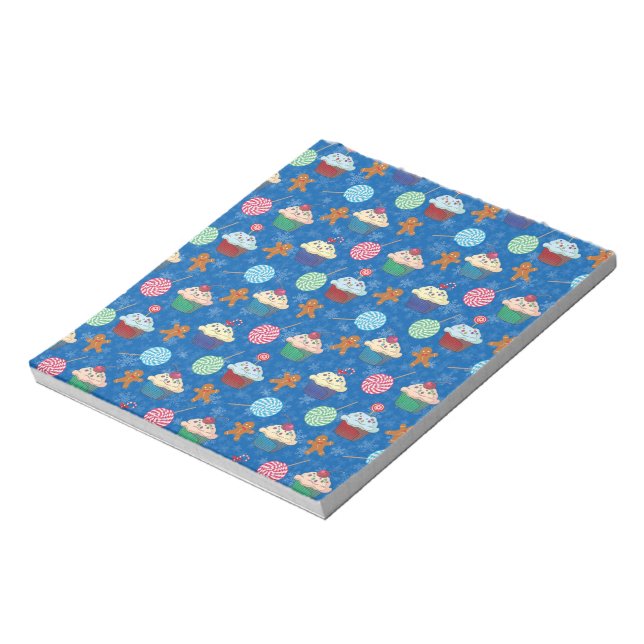 Peppermint Candy ,Gingerbread Man and cup cake Notepad (Rotated)