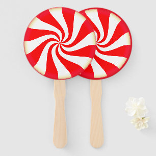 Peppermint Candy Hand Fan