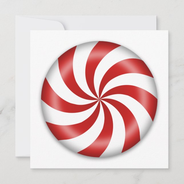Peppermint Candy Invitation (Front)