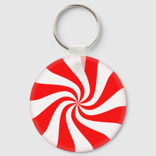 Peppermint Candy Key Ring