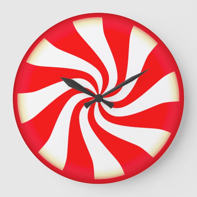 Peppermint Candy Large Clock (Front)