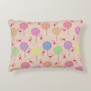 Peppermint Candy Mints Christmas,candy canes Decorative Cushion