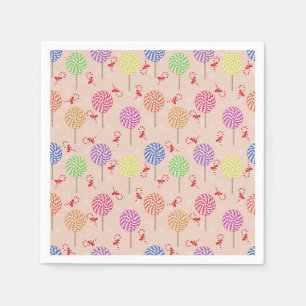 Peppermint Candy Mints Christmas,candy canes Napkin