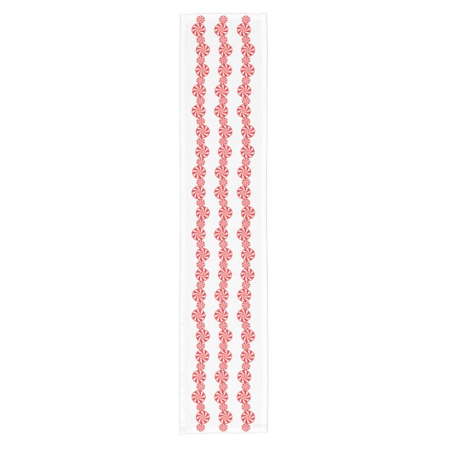 Peppermint Candy Short Table Runner (Front)