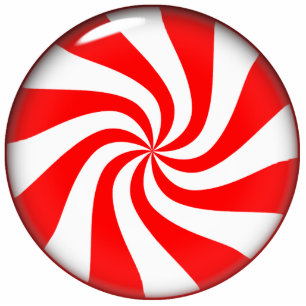 Peppermint Candy Standing Photo Sculpture