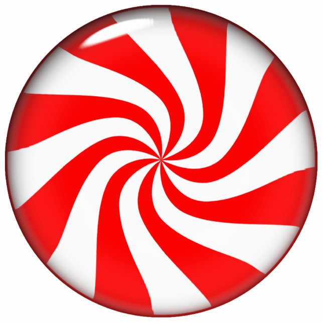 Peppermint Candy Standing Photo Sculpture (Front)