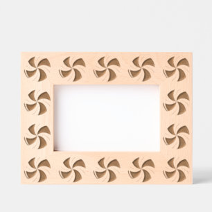Peppermint Candy Swirl Etched Frames