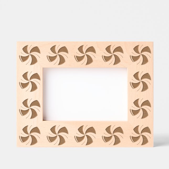 Peppermint Candy Swirl Etched Frames (Front)