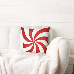 Peppermint Candy Throw Pillow