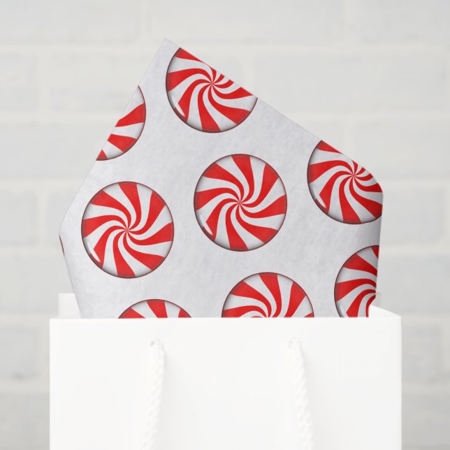 Peppermint Candy Tissue Paper (Gift Bag)