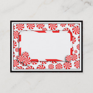 Peppermint Candy w/Tag Business Card