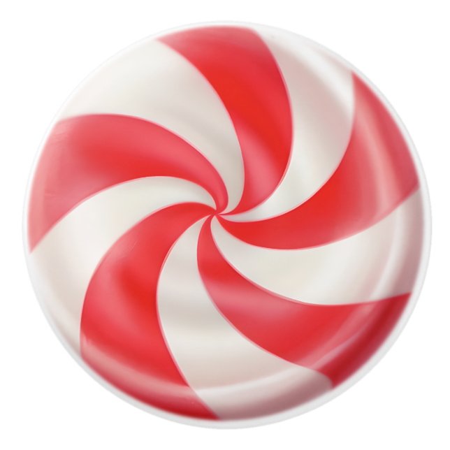 Peppermint Ceramic Knob (Front)
