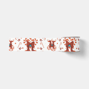 Peppermint Charm Wrapping Paper Grosgrain Ribbon