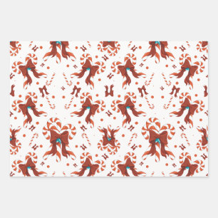 Peppermint Charm Wrapping Paper Sheet