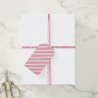 Peppermint Christmas Candy Cane Stripes Gift Tags