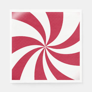 Peppermint Christmas Candy  Napkin