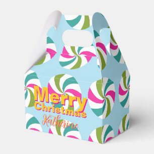 Peppermint Christmas Multicolors Favour Box