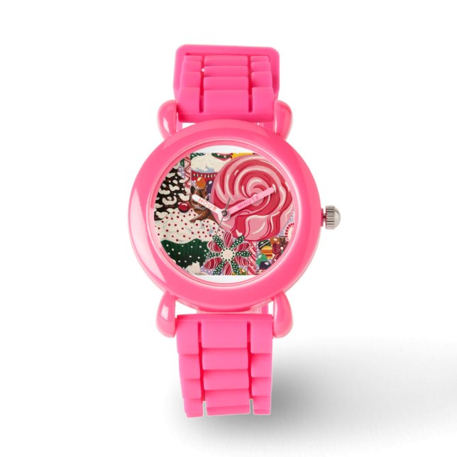Peppermint Cupcake Chipmunk Watch (Front)