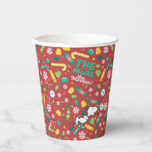 Peppermint Dreams Snoopy Candy Pattern Paper Cups