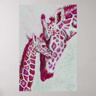 peppermint giraffes poster