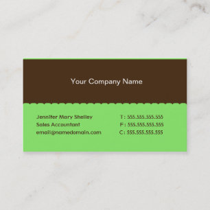 Peppermint Green  Corporate Business Card Template