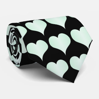 Peppermint Hearts Design Tie