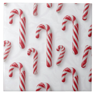 Peppermint Holidays Ceramic Tile