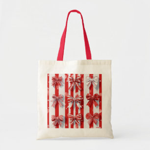 Peppermint Holidays Ceramic Tile Tote Bag