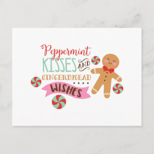 Peppermint Kisses Postcard