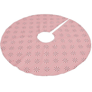 Peppermint Lollipops Pink Christmas Tree Skirt