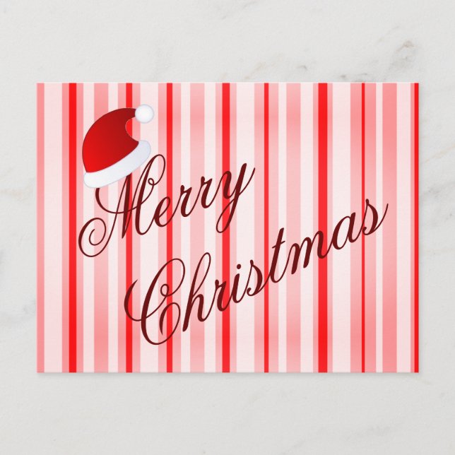 Peppermint Merry Christmas card (Front)