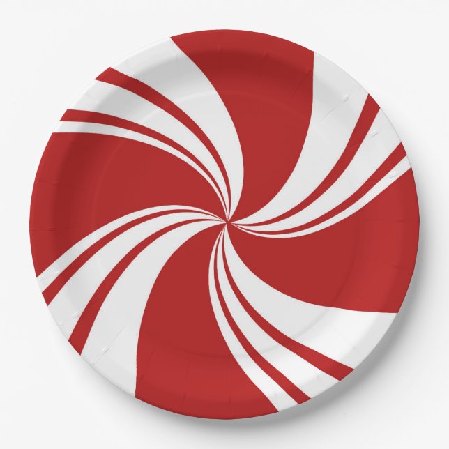 Peppermint Paper Plate (Front)