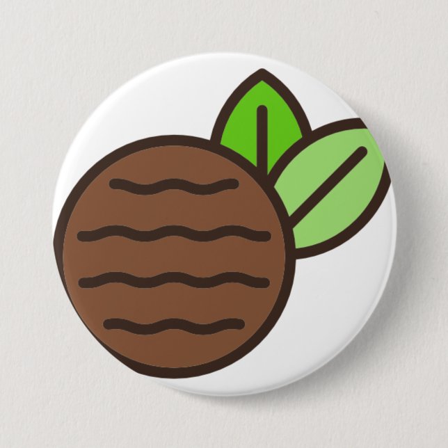 peppermint-patty 7.5 cm round badge (Front)