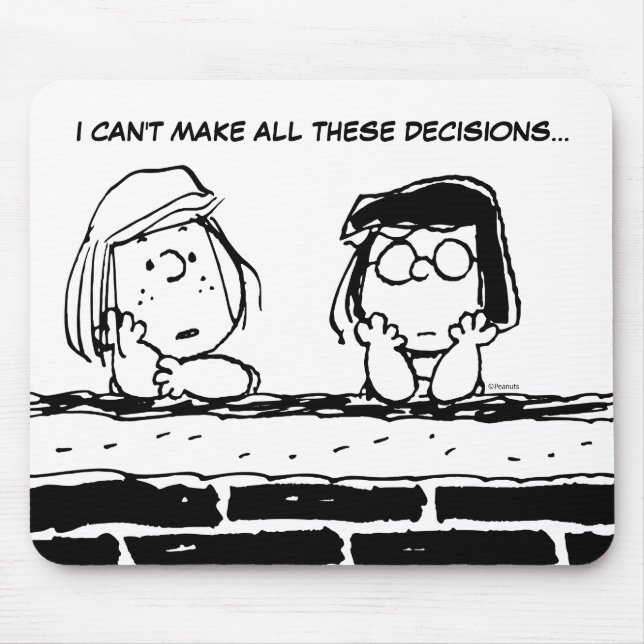 Peppermint Patty & Marcie at the Wall Mouse Mat (Front)