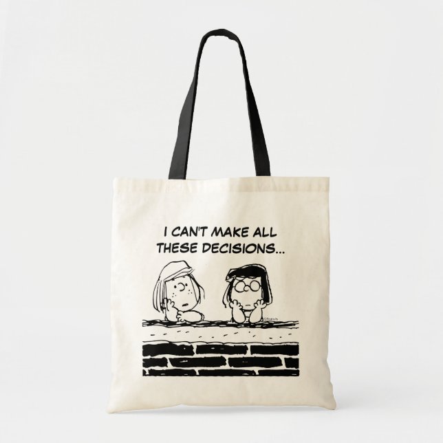 Peppermint Patty & Marcie at the Wall Tote Bag (Front)