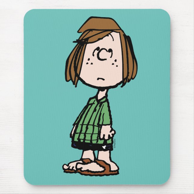 Peppermint Patty Rolling Eyes Mouse Mat (Front)