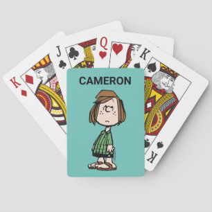 Peppermint Patty Rolling Eyes Playing Cards