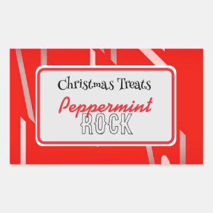 Peppermint rock candy label