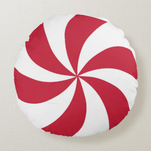 Peppermint Round Cushion