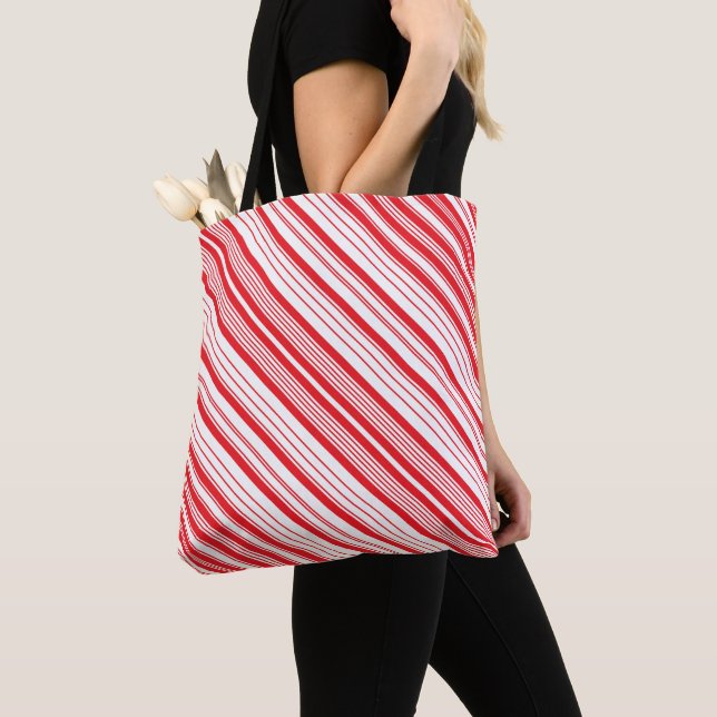 Peppermint Shoulder Tote (2 Sizes) (Close Up)