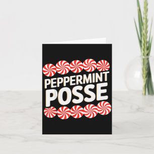 Peppermint Sse Festive Christmas Candy Theme Famil Card