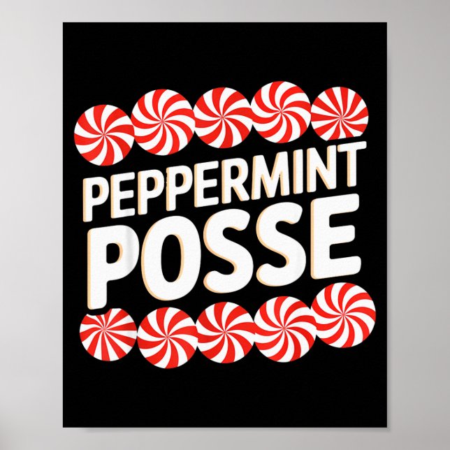 Peppermint Sse Festive Christmas Candy Theme Famil Poster (Front)