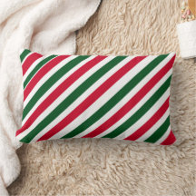 Peppermint Stick Stripes in Red, Green, and White