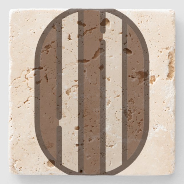 peppermint stone coaster (Front)