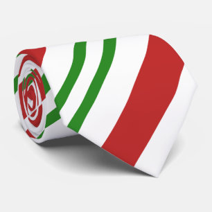 Peppermint Stripe Red Green Christmas Holiday Tie